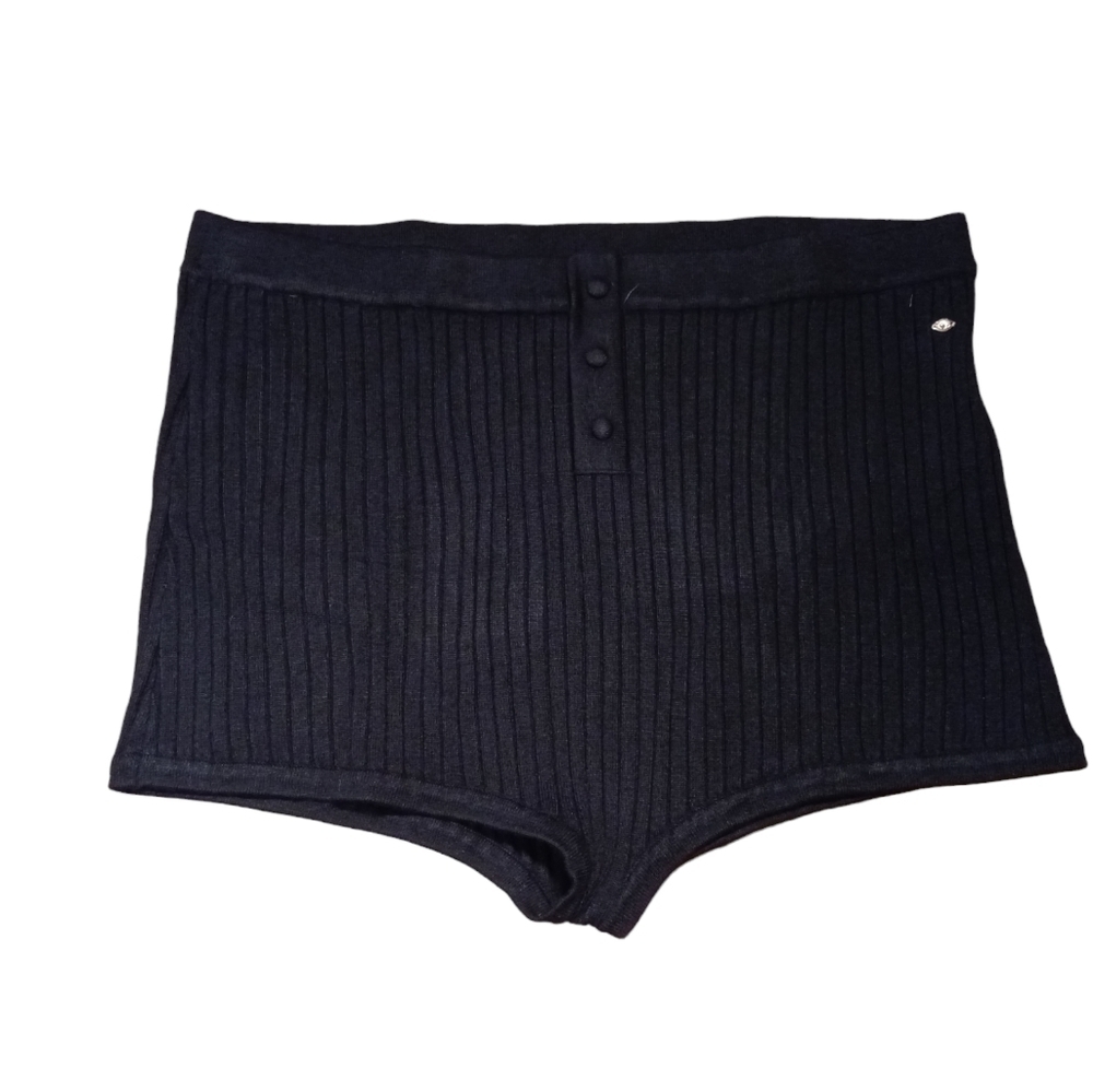 Sofia Vergara Intimates Contour Rib Shortie black Size 3X NWT Briefs Minimalist